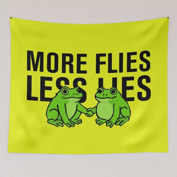 Item preview, More Flies - Less Lie | The Portland Frog – Stand Your Ground Political Protest  | Creative Moves designed and sold by Checkmate55.