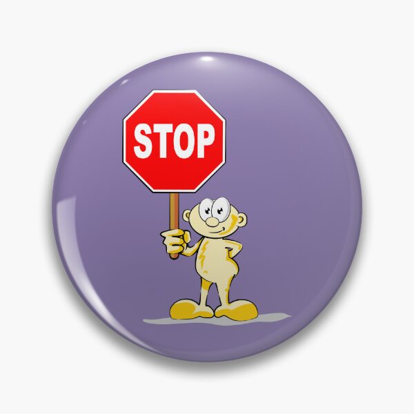 Artikelvorschau, Karikatur mit Stoppschild entworfen und verkauft von DibuHumor.