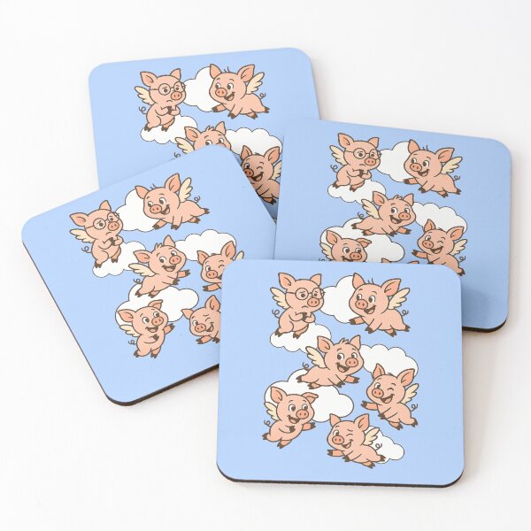 Item preview, When Pigs Fly | Cute Flying Piglets designed and sold by pUNKnown.