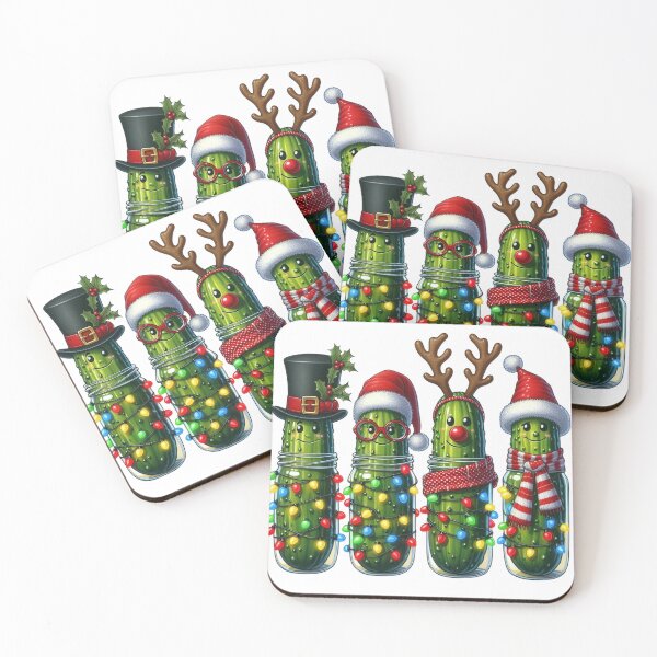 Item preview, Pickle Girl Christmas Stickers  designed and sold by Design Den.