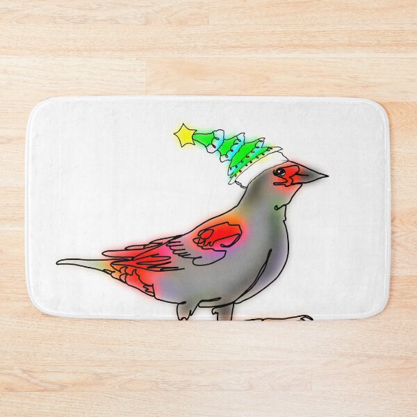 Item preview, Ruby the Red-Winged Blackbird in Christmas tree hat – animalzinhats designed and sold by Ashley’sAnimalz.