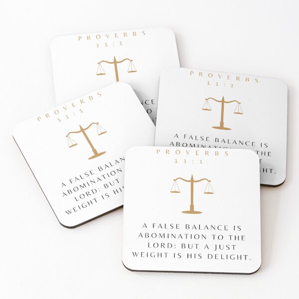Item preview, Proverbs 11:1 (transparent) designed and sold by Undonemadenew.