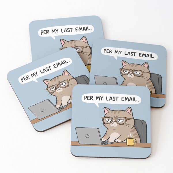 Item preview, Grumpy Office Cat designed and sold by EastEndTownie.