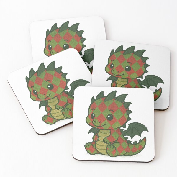 Item preview, Festive Argyle Dragon – Kawaii Holiday Baby designed and sold by TheRealJoshD.