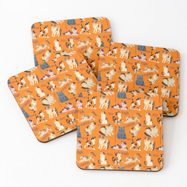 Item preview, “Calico Chaos — Find the Gray Impostor” orange designed and sold by catastrocat.