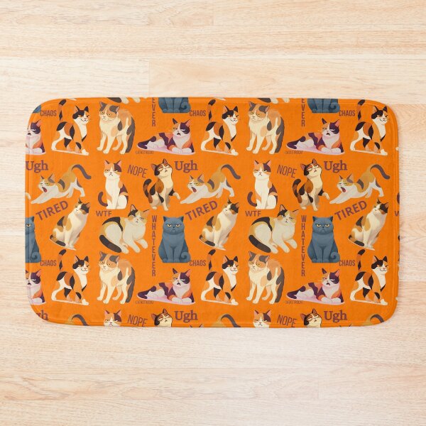 Item preview, “Calico Chaos — Find the Gray Impostor” orange designed and sold by catastrocat.
