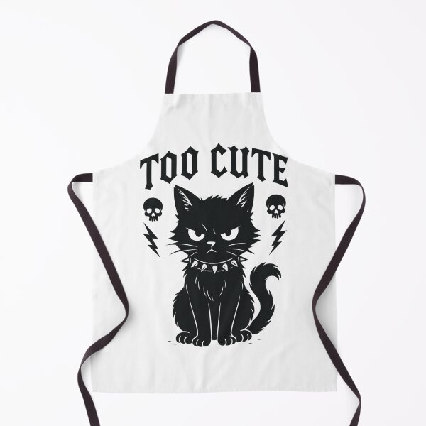 Item preview, Too Cute to Care – Edgy Cat Design | Funny Cute Rebel Cat Art for Cat Lovers designed and sold by GooberCats .