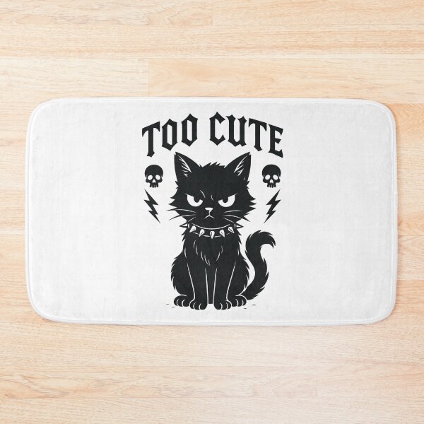 Item preview, Too Cute to Care – Edgy Cat Design | Funny Cute Rebel Cat Art for Cat Lovers designed and sold by GooberCats .