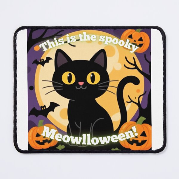 Item preview, Spooky Black Cat Meowlloween designed and sold by Pets & Memes & Stuff.
