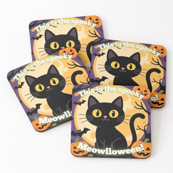 Item preview, Spooky Black Cat Meowlloween designed and sold by Pets & Memes & Stuff.