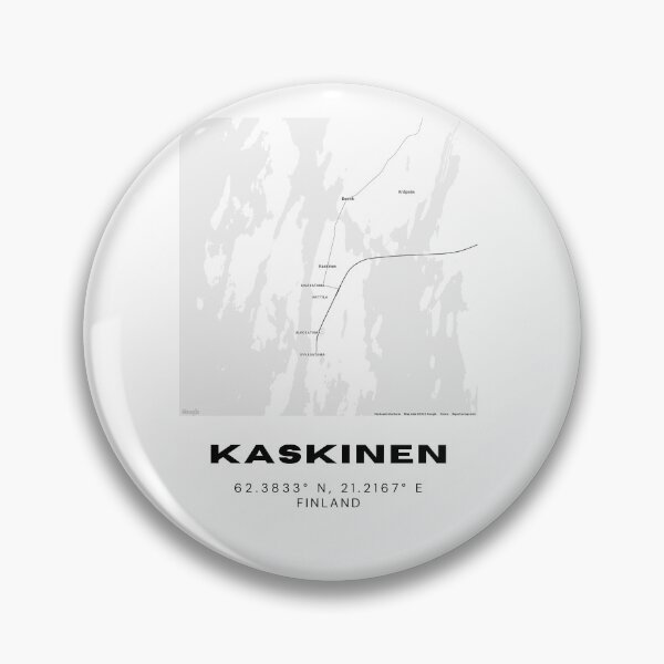 Artikelvorschau, Kaskinen Finnland Karte | Kleinste Stadt Finnlands, nordisches Poster entworfen und verkauft von RM-Journey.