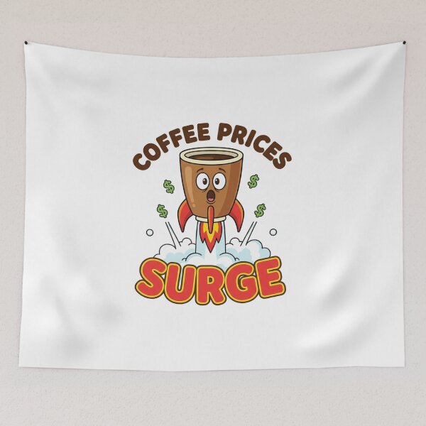 Item preview, Coffee Prices Surge 2025: My Savings Account Can't Afford This Tee - Funny Coffee Lover Shirt designed and sold by Clothesbest.
