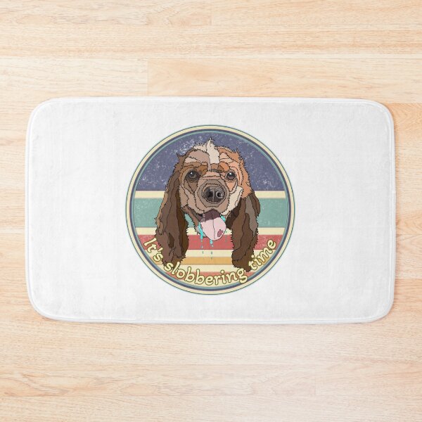 Item preview, Funny Cocker Spaniel - It's slobbering time retro designed and sold by nostakesart.