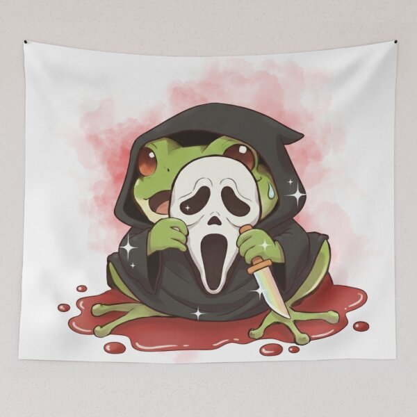 Item preview, Screams Frogface - Sticker & Pin designed and sold by Be-aart-s.