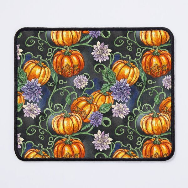Item preview, Moonlit Pumpkin Garden – Elegant Halloween Watercolor Pattern designed and sold by skysshobu.