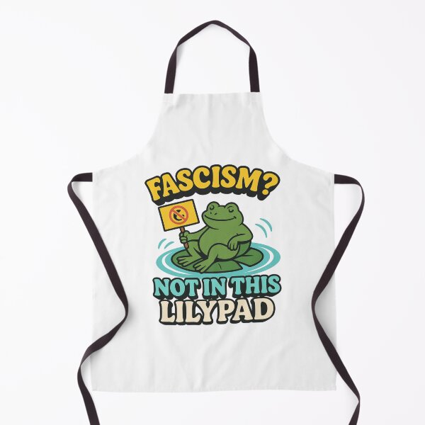Item preview, Fascism? Not in This Lilypad – Funny Frog Protest T-Shirt | Portland Activism & Anti-Fascist Art designed and sold by SoulThread Studio.