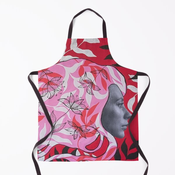 Item preview, The Odyssey – Surrealist female portrait and abstract floral movement designed and sold by Isabelle Langlois.