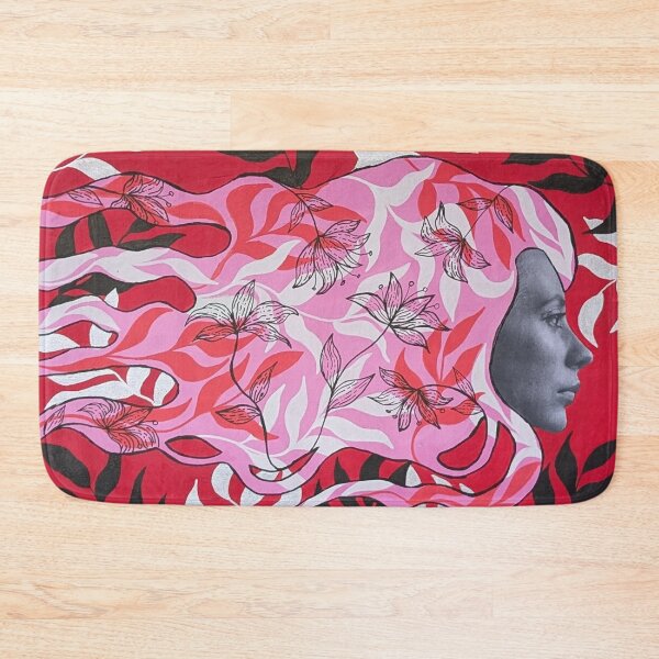 Item preview, The Odyssey – Surrealist female portrait and abstract floral movement designed and sold by Isabelle Langlois.