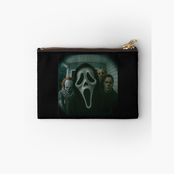 Item preview, Halloween Horror Movie Villains Sweatshirt Ghostface and Friends. 90s scary movie villains, Retro Halloween Characters designed and sold by TGonlinestore.
