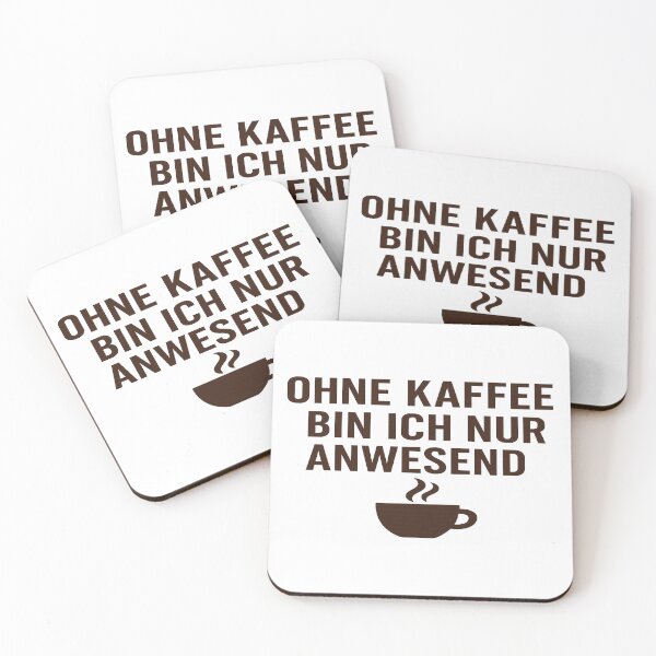 Item preview, Without coffee I am only present – Funny coffee saying shirt for office & coffee lovers designed and sold by IronieKaffee.