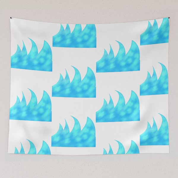 Item preview, Glowing Blue Wave Anime Aesthetic Design designed and sold by kerissfantasyart .