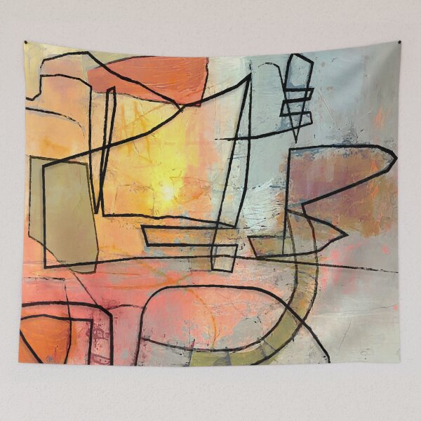 Item preview, Line Shadows Abstract designed and sold by ViaARTfactory.