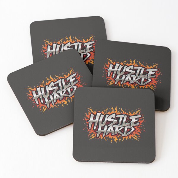 Item preview, HUSTLE HARD Graffiti Art: Rainbow Motivational Quote Graphic designed and sold by Caira-Design.
