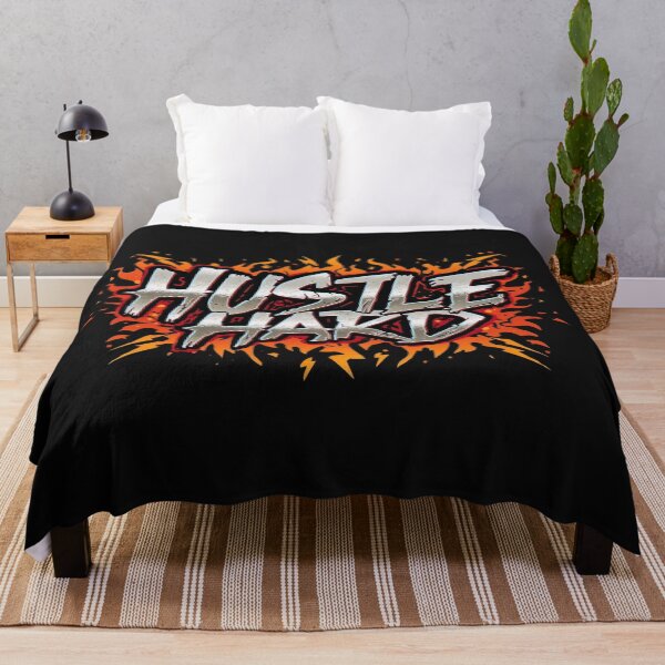Item preview, HUSTLE HARD Graffiti Art: Rainbow Motivational Quote Graphic designed and sold by Caira-Design.