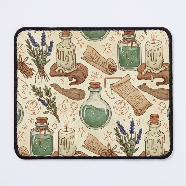 Item preview, Witch’s Archive – Vintage Potion and Spell Pattern designed and sold by skysshobu.