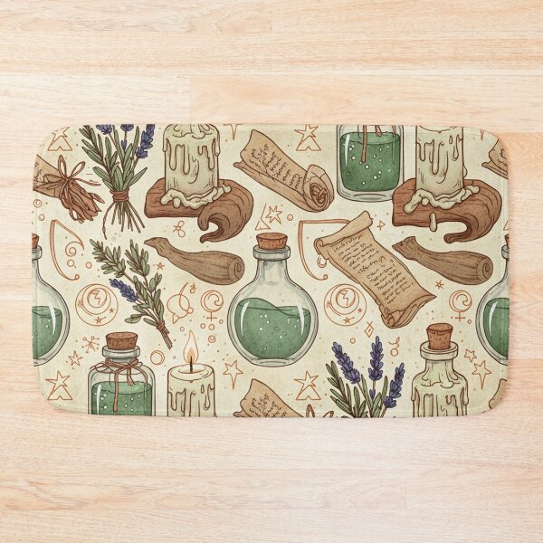 Item preview, Witch’s Archive – Vintage Potion and Spell Pattern designed and sold by skysshobu.