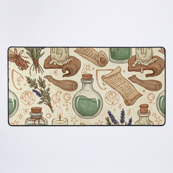 Item preview, Witch’s Archive – Vintage Potion and Spell Pattern designed and sold by skysshobu.
