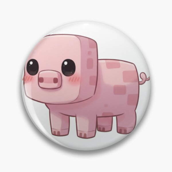 Item preview, Minecraft Pig Sticker designed and sold by JesterGinn.
