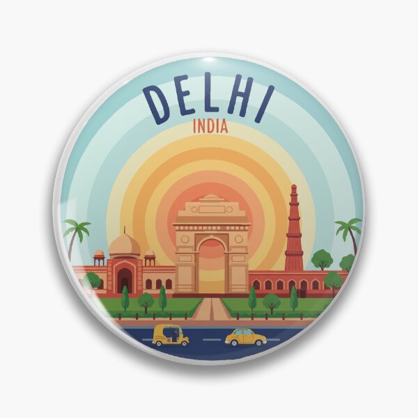 Item preview, Travel Magnets and Sticker of Delhi designed and sold by Globe Glee Designs.