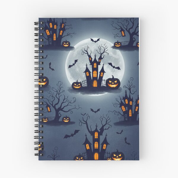 Item preview, Haunted Nightscape – Halloween Silhouette Pattern designed and sold by skysshobu.