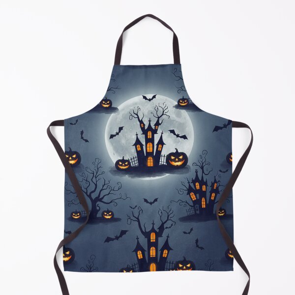 Item preview, Haunted Nightscape – Halloween Silhouette Pattern designed and sold by skysshobu.