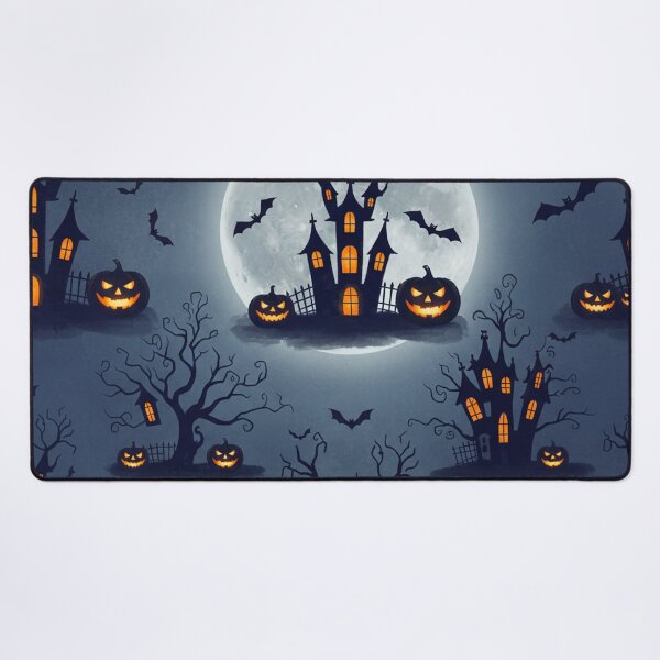 Item preview, Haunted Nightscape – Halloween Silhouette Pattern designed and sold by skysshobu.