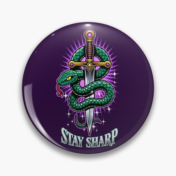 Item preview, Stay Sharp – Snake and Dagger / Ahau Designs designed and sold by Ahau Designs.