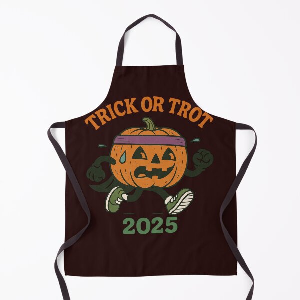 Item preview, Trick or Trot 2025 – Funny Halloween Pumpkin Runner designed and sold by FrameFlow.
