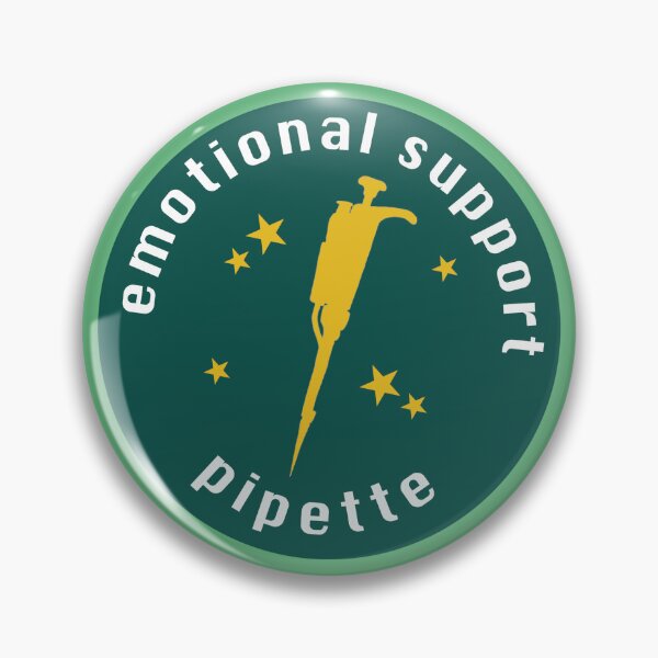 Item preview, Emotional support pipette - green designed and sold by Starving Scientist.