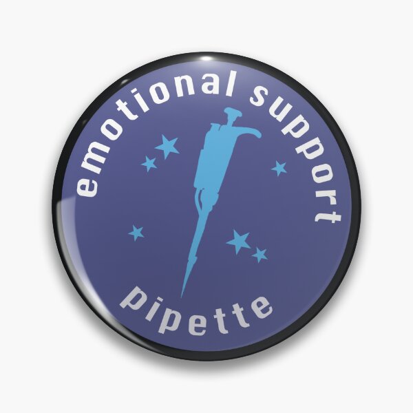 Item preview, Emotional support pipette - purple blue designed and sold by Starving Scientist.