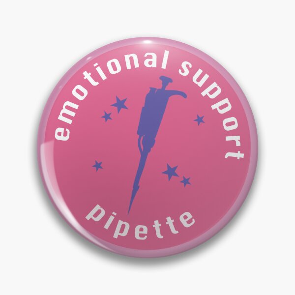 Item preview, Emotional support pipette - pink purple designed and sold by Starving Scientist.