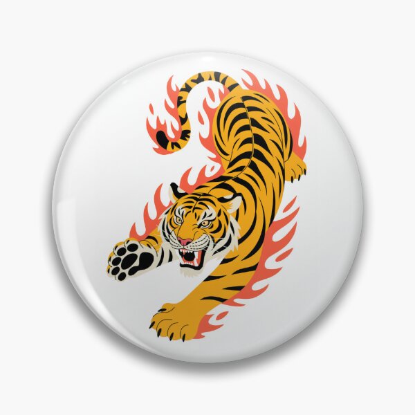Item preview, Midnight Roar of a Flaming Tiger Leap designed and sold by toronjanino.