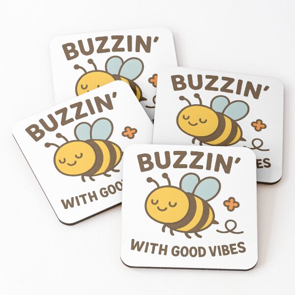 Item preview, Cool Bee Buzzin with Good Vibes designed and sold by CraterCat.