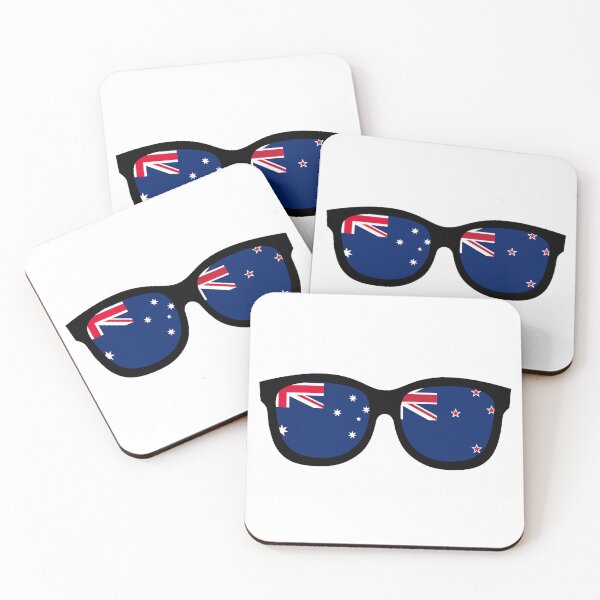 Item preview, Australia + New Zealand Glasses | Dual Flag Sunglasses Design designed and sold by wackyartwork.