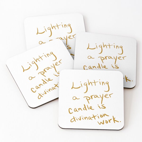 Item preview, Lighting a prayer candle is divination work. designed and sold by abeink.