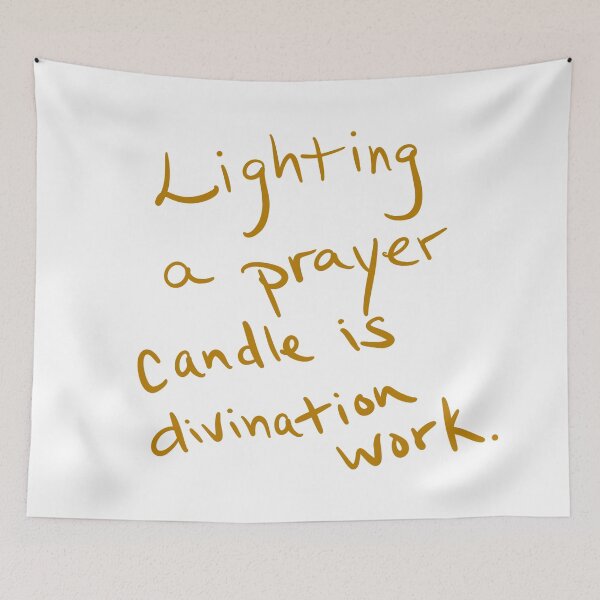 Item preview, Lighting a prayer candle is divination work. designed and sold by abeink.