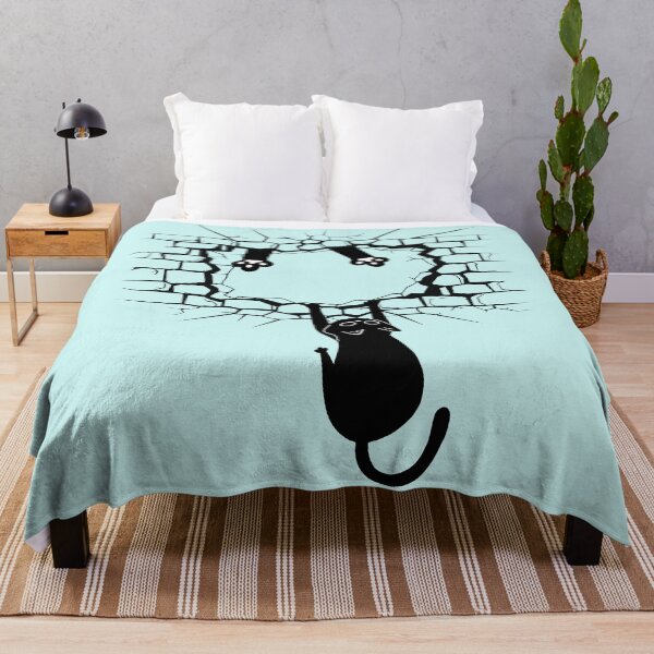 Item preview, hanging cat and broken wall designed and sold by KatNa.