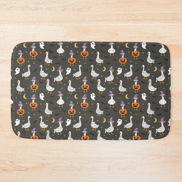 Item preview, Spooky Goose Holding a Pumpkin - Funny Halloween Design designed and sold by mimiandjasstudio.
