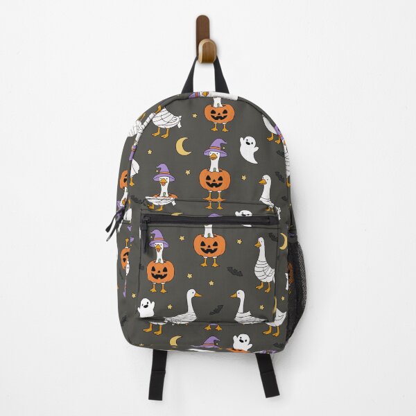 Item preview, Spooky Goose Holding a Pumpkin - Funny Halloween Design designed and sold by mimiandjasstudio.