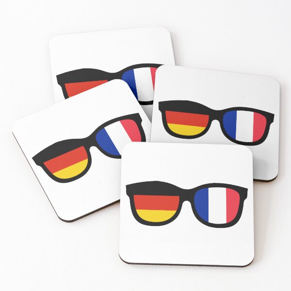 Item preview, Germany + France Glasses | Dual Flag Sunglasses Design designed and sold by wackyartwork.